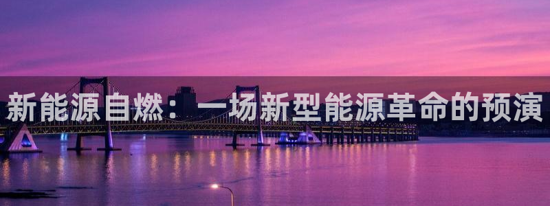 行新宝gg:新能源自燃:一场新型能源革命的预演