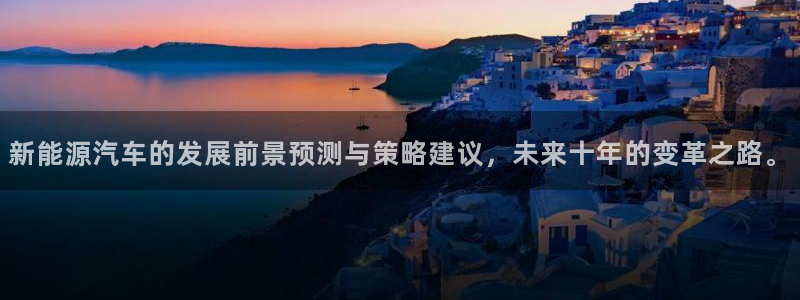 新宝gg手机登录官网:新能源汽车的发展前景预测与策略建议,未
