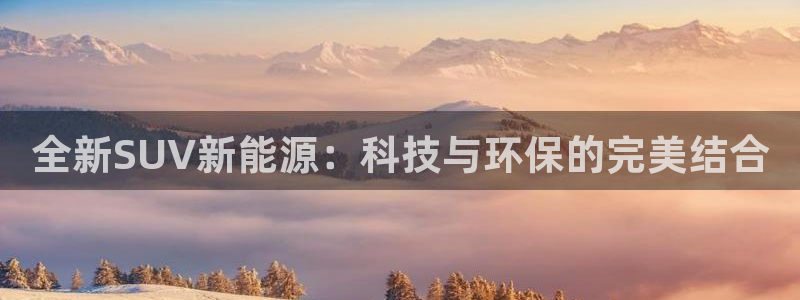 新宝gg奇迹:全新SUV新能源:科技与环保的完美结合