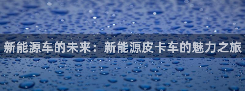 新宝gg注册1956:新能源车的未来:新能源皮卡车的魅力之旅