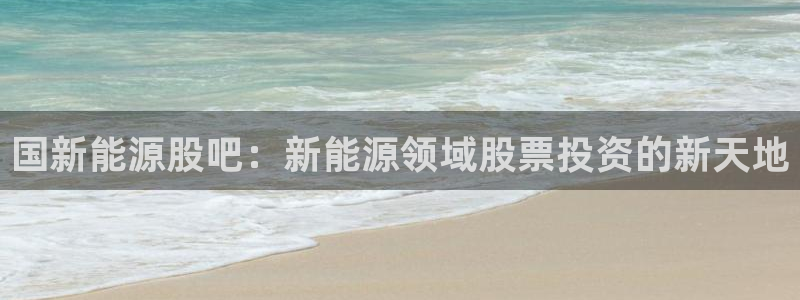 新宝GG绿色:国新能源股吧:新能源领域股票投资的新天地